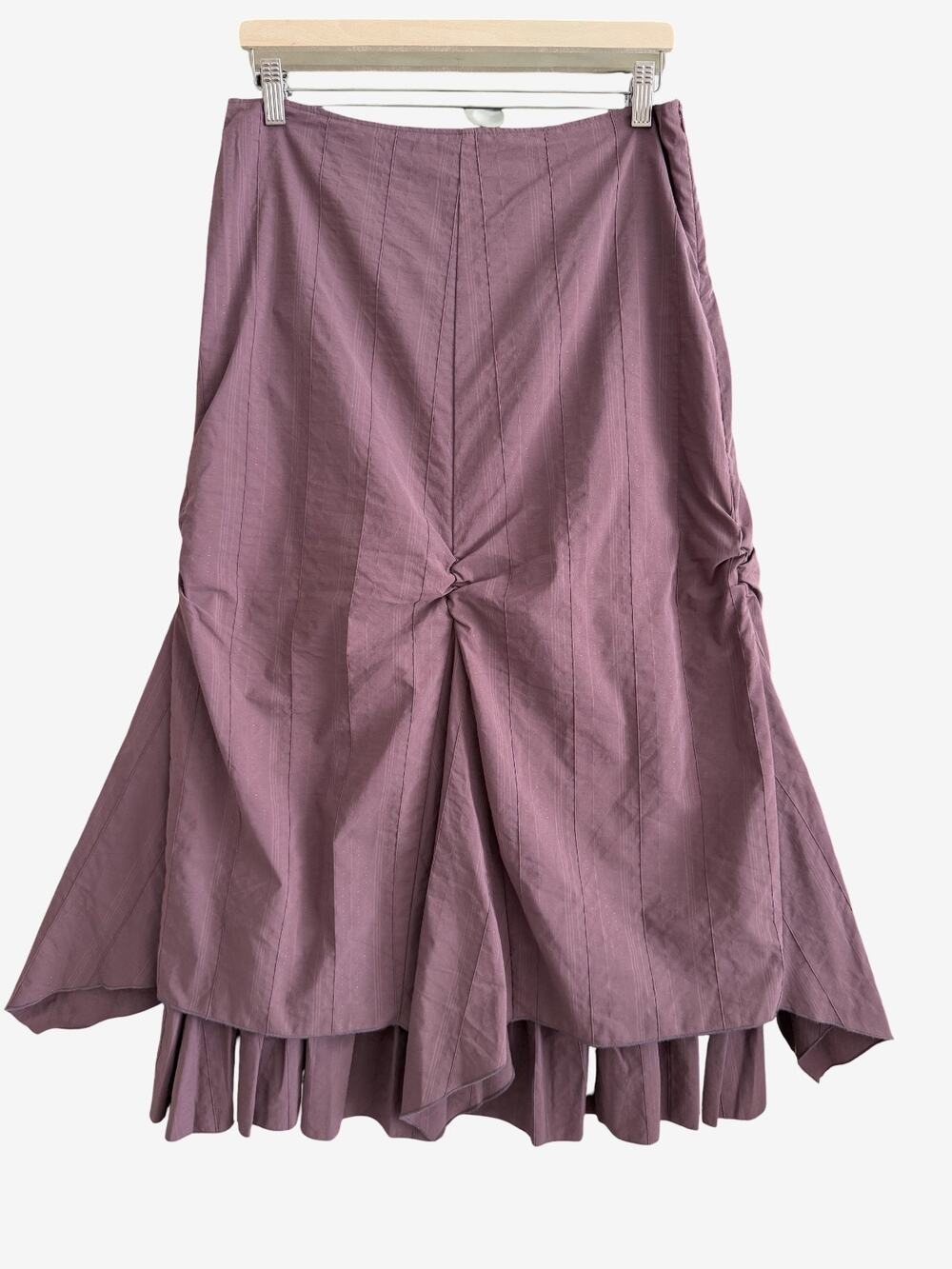 PROMOD Skirt Vintage Y2K Ruched Lagenlook Layered Whimsigoth Asymmetric NWT 12